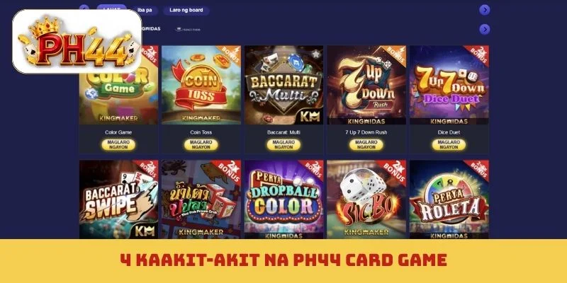 4 kaakit-akit na PH44 card game