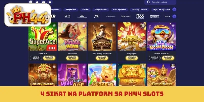 4 sikat na platform sa PH44 slots