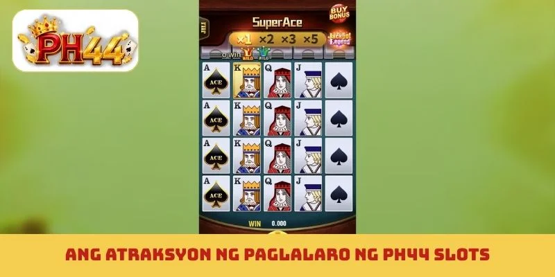 Ang atraksyon ng paglalaro ng PH44 slots
