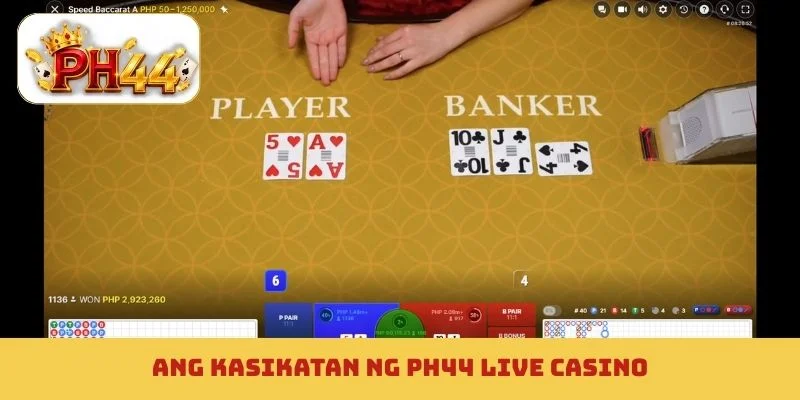 Ang kasikatan ng PH44 live casino