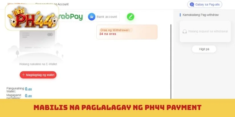 Mabilis na paglalagay ng PH44 payment