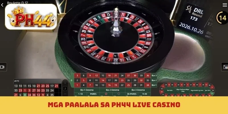 Mga paalala sa PH44 live casino