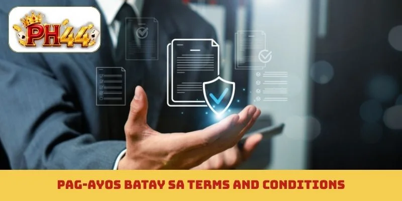 Pag-ayos batay sa terms and conditions