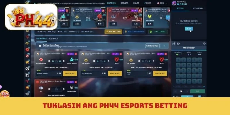 Tuklasin ang PH44 esports betting